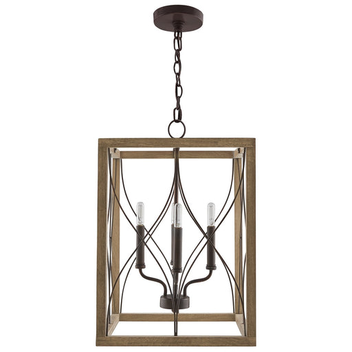 Tybee 4-Light Chandelier in Nordic Grey