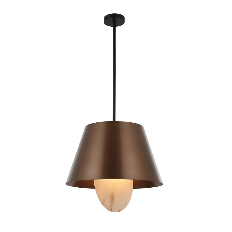 Rock On 4-Light 20" Pendant in Brontourage/Matte Black