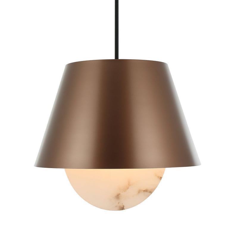 Rock On 6-Light 26" Pendant in Brontourage/Matte Black