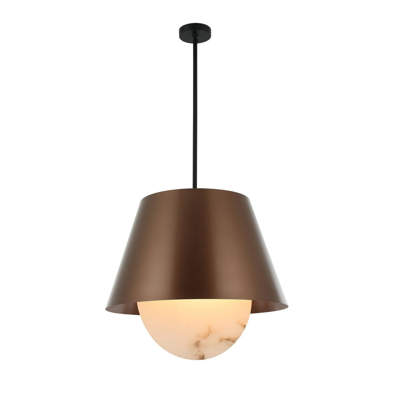 Rock On 6-Light 26" Pendant in Brontourage/Matte Black