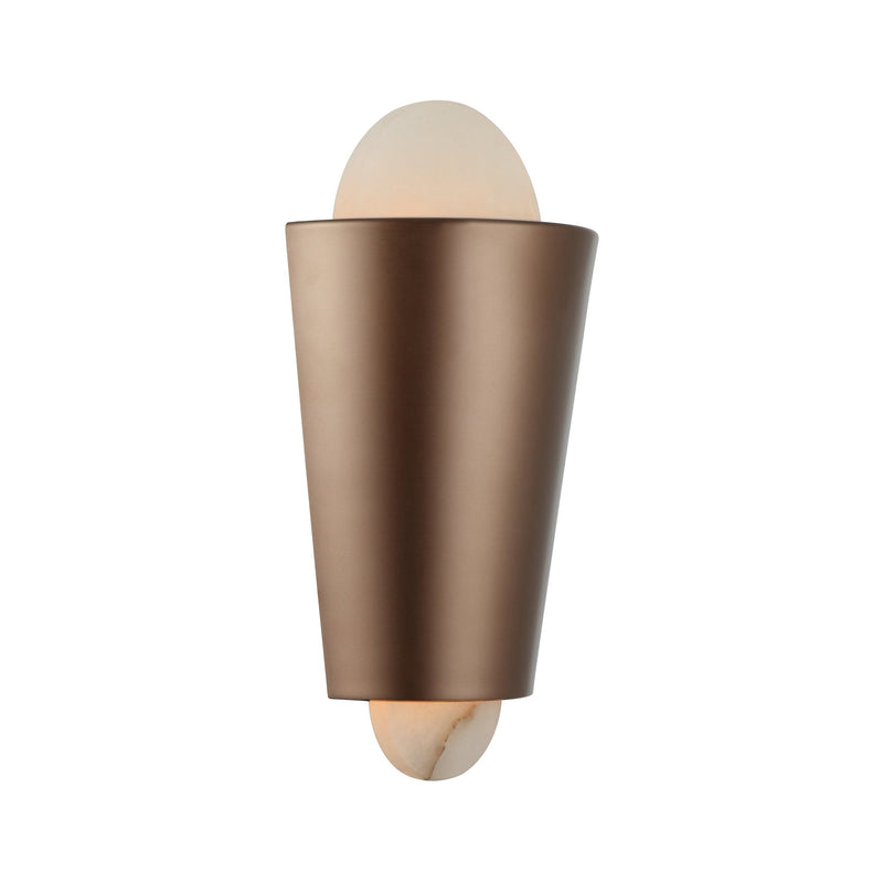 Rock On 2-Light 16" Wall Sconce in Brontourage/Matte Black