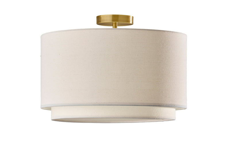 Finley Flush Mount in Antique Brass