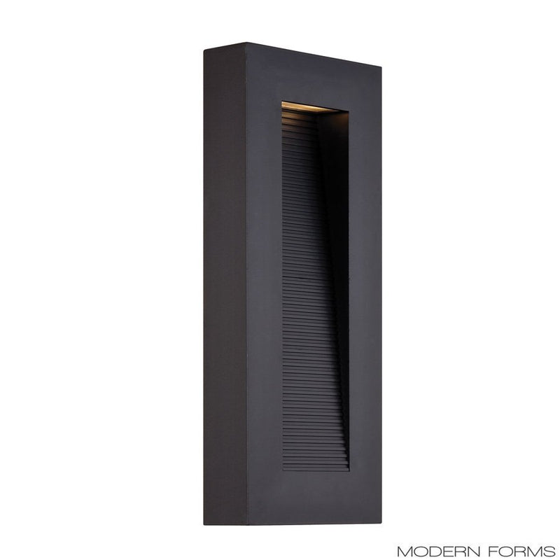 Urban 2-Light 16" Outdoor Wall Sconce in Black