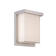 Ledge 8" Outdoor Wall Sconce in Brushed Aluminum