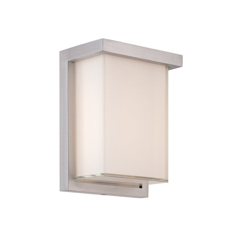 Ledge 8" Outdoor Wall Sconce in Brushed Aluminum