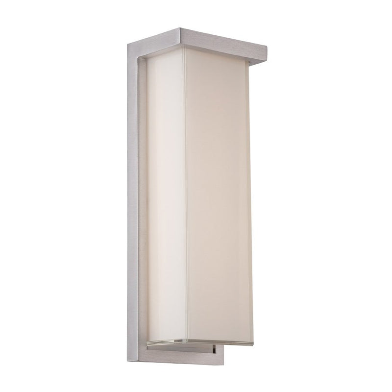 Ledge 14" Outdoor Wall Sconce in Brushed Aluminum