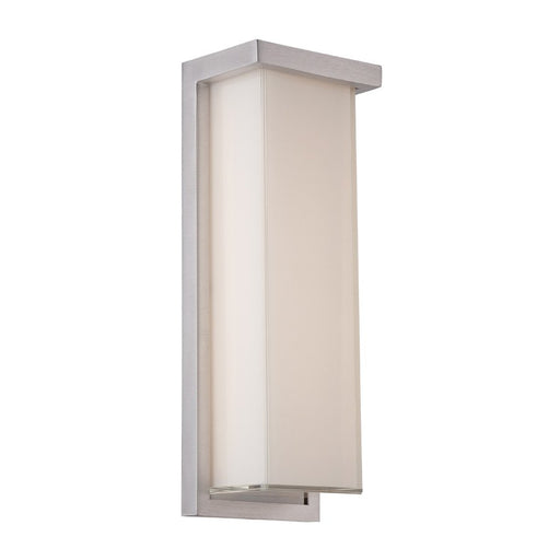 Ledge 14" Outdoor Wall Sconce in Brushed Aluminum