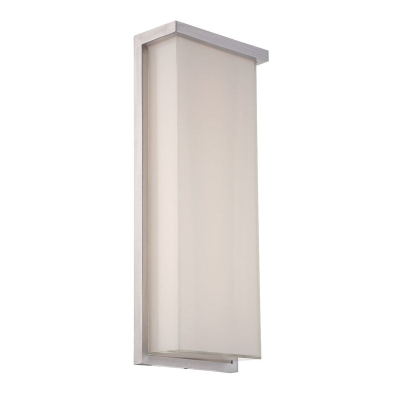 Ledge 20" Outdoor Wall Sconce in Brushed Aluminum