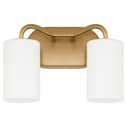 Rutherford 2 Light Vanity in Brushed Brass