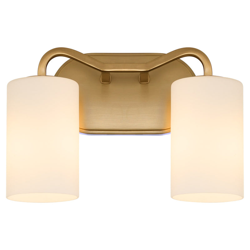 Rutherford 2 Light Vanity in Brushed Brass