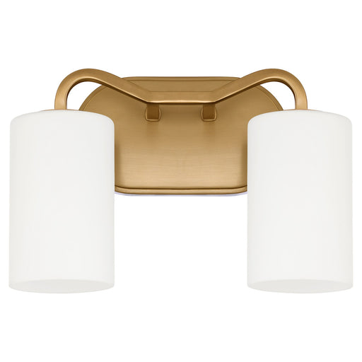 Rutherford 2 Light Vanity in Brushed Brass