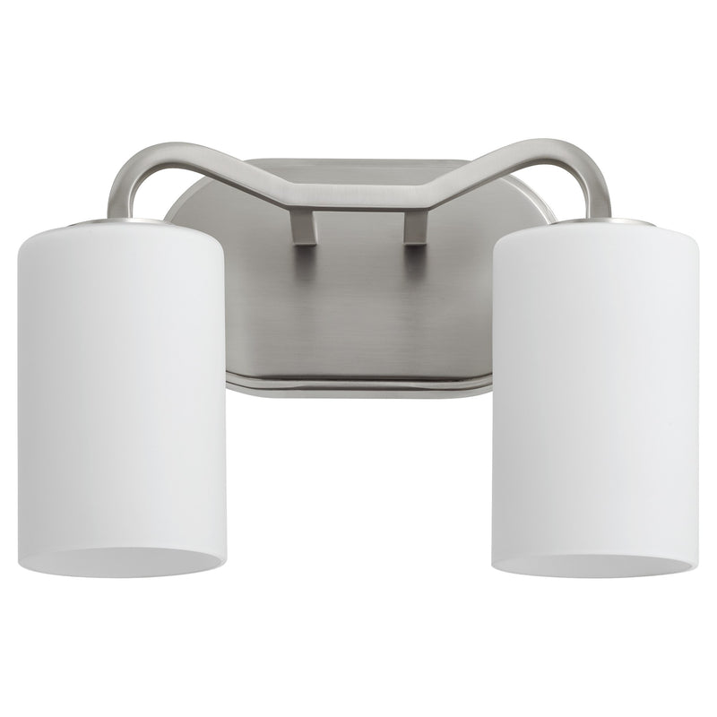 Rutherford 2 Light Vanity in Satin Nickel