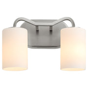 Rutherford 2 Light Vanity in Satin Nickel