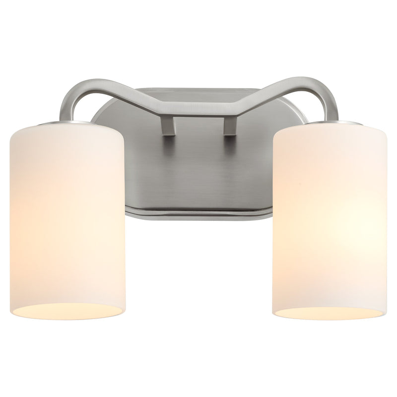 Rutherford 2 Light Vanity in Satin Nickel