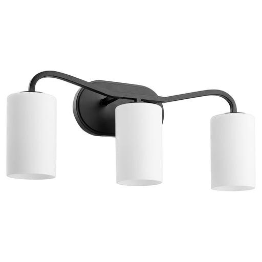 Rutherford 3 Light Vanity in Matte Black