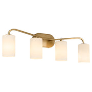 Rutherford 4 Light Vanity in Brushed Brass