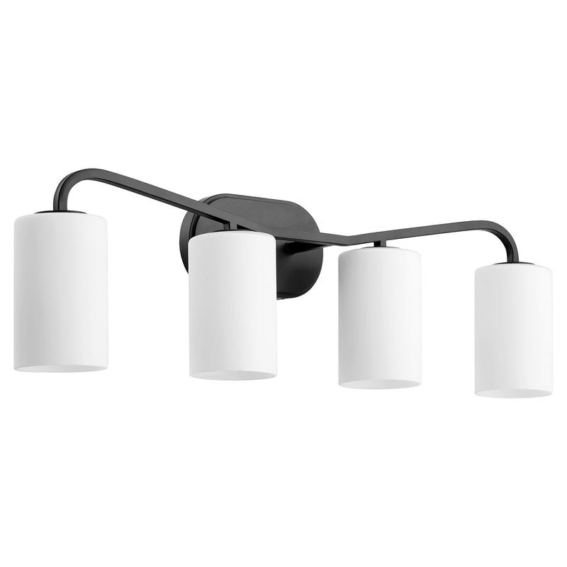 Rutherford 4 Light Vanity in Matte Black