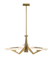 Down the Wrong Path 3-Light 31.8" Chandelier in Brass Kisser