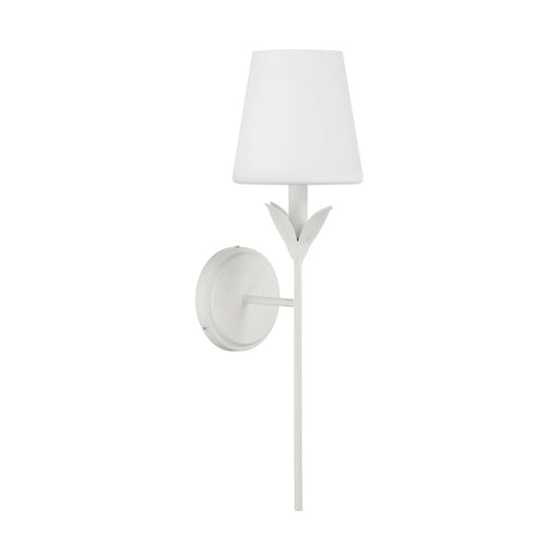 Broche 1 Light 6" Sconce in Matte White