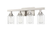 Chicago 4 Light 28.25" Vanity in Brushed Polished Nickel