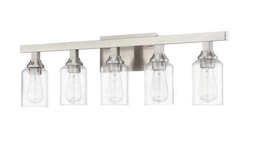 Chicago 5 Light 35.75" Vanity in Brushed Polished Nickel