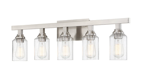 Chicago 5 Light 35.75" Vanity in Brushed Polished Nickel