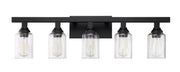 Chicago 5 Light 35.75" Vanity in Flat Black