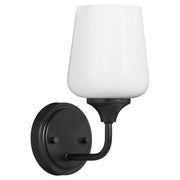 Raymond 1 Light Wall Mount in Matte Black