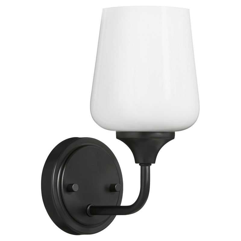 Raymond 1 Light Wall Mount in Matte Black