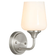 Raymond 1 Light Wall Mount in Satin Nickel