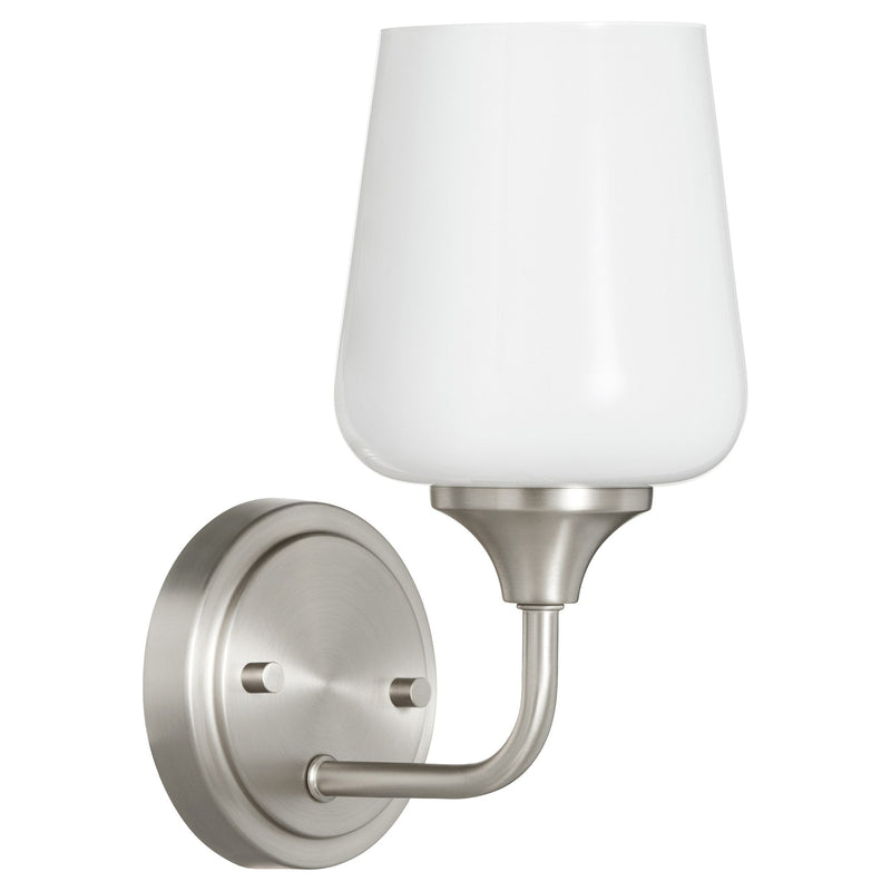 Raymond 1 Light Wall Mount in Satin Nickel