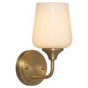 Raymond 1 Light Wall Mount in Aged Brass