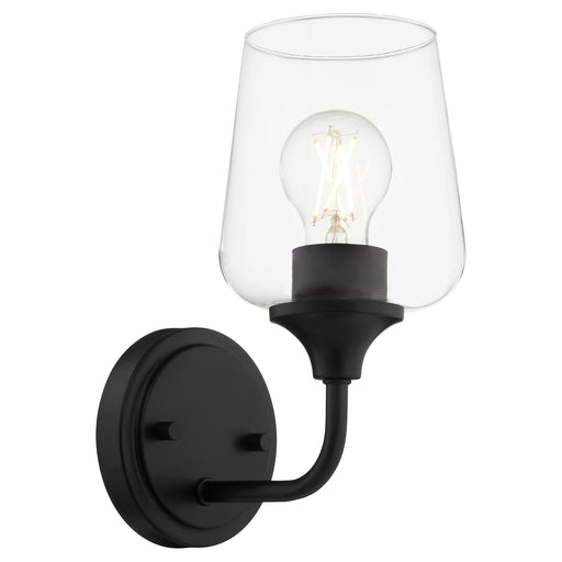 Raymond 1 Light Wall Mount in Matte Black