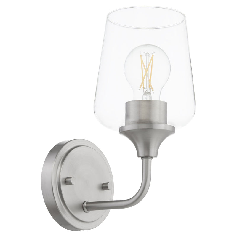 Raymond 1 Light Wall Mount in Satin Nickel