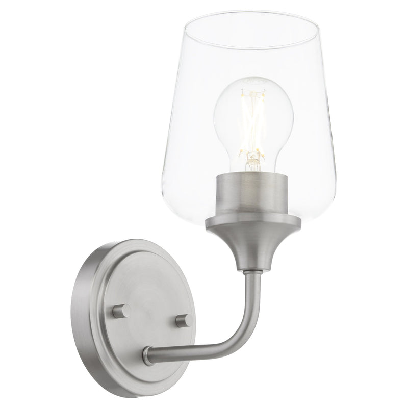 Raymond 1 Light Wall Mount in Satin Nickel