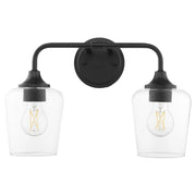 Raymond 2 Light Vanity in Matte Black