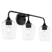 Raymond 3 Light Vanity in Matte Black
