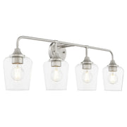 Raymond 4 Light Vanity in Satin Nickel