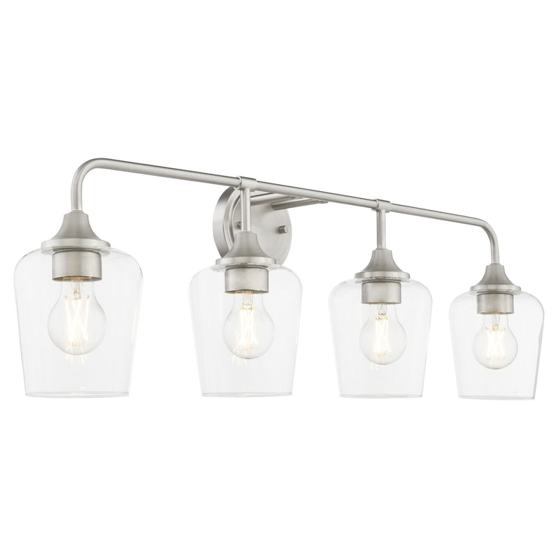 Raymond 4 Light Vanity in Satin Nickel