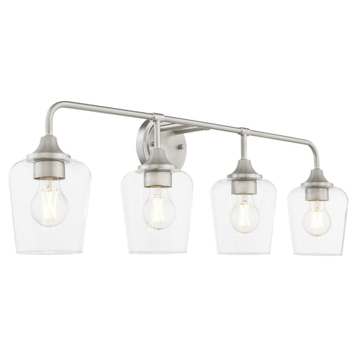 Raymond 4 Light Vanity in Satin Nickel