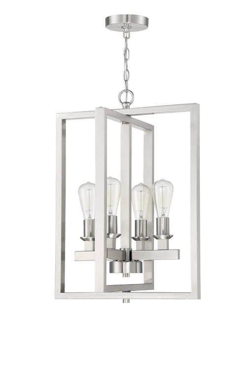 Chicago 4 Light 18" Foyer in Brushed Polished Nickel
