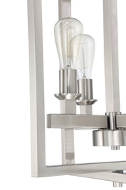 Chicago 4 Light 18" Foyer in Brushed Polished Nickel