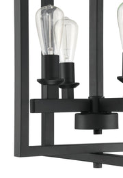 Chicago 4 Light 18" Foyer in Flat Black