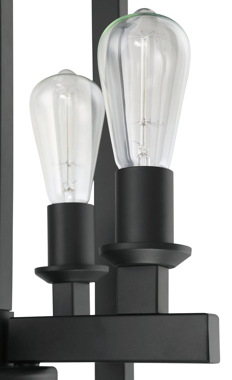 Chicago 4 Light 18" Foyer in Flat Black