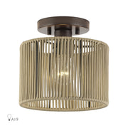 Acordia Small Semi-Flush Mount in English Bronze