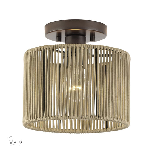 Acordia Small Semi-Flush Mount in English Bronze
