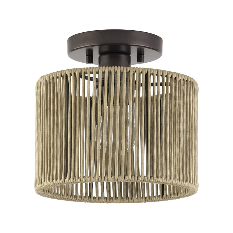 Acordia Small Semi-Flush Mount in English Bronze