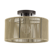 Acordia Medium Semi-Flush Mount in English Bronze