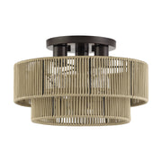 Acordia 3-Light 15" Semi-Flush Mount in English Bronze
