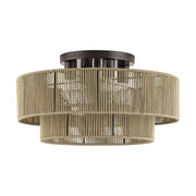 Acordia 4-Light Extra Large Semi-Flush Mount in English Bronze
